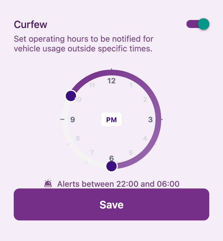 Curfew Alerts