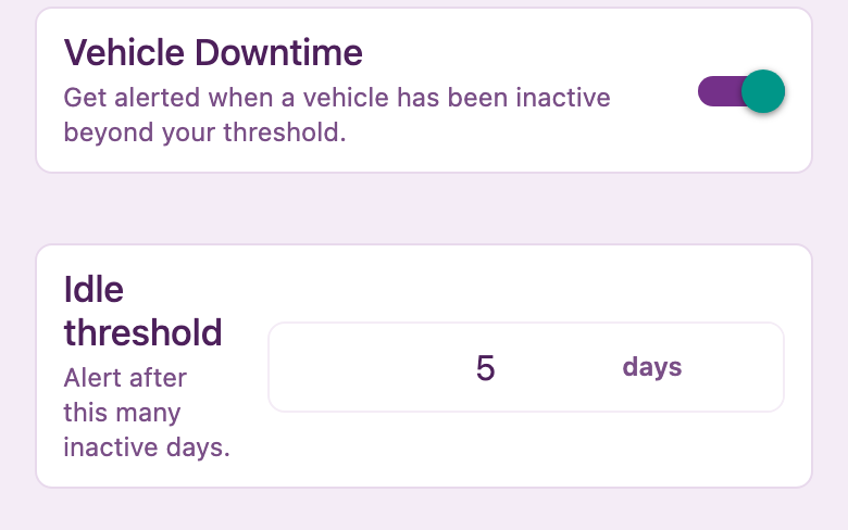 Vehicle Downtime