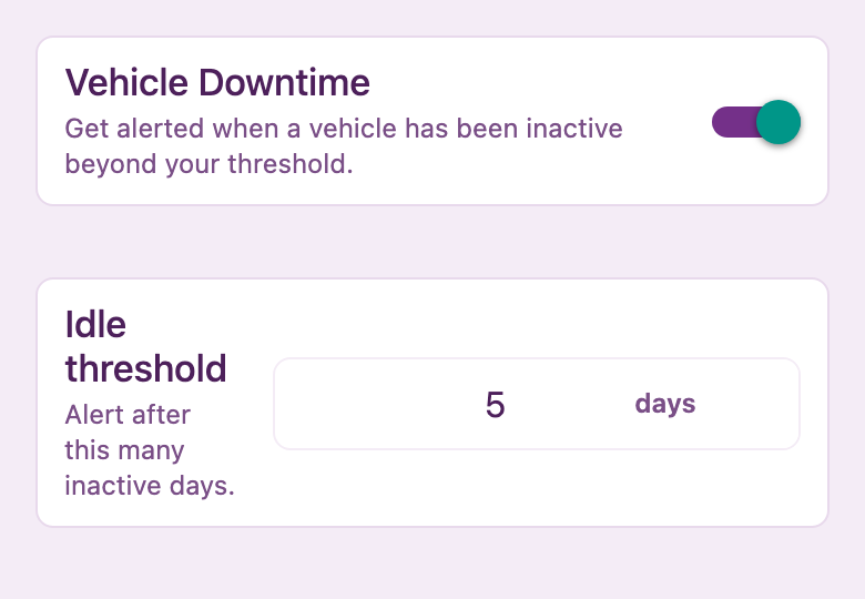 Vehicle Downtime