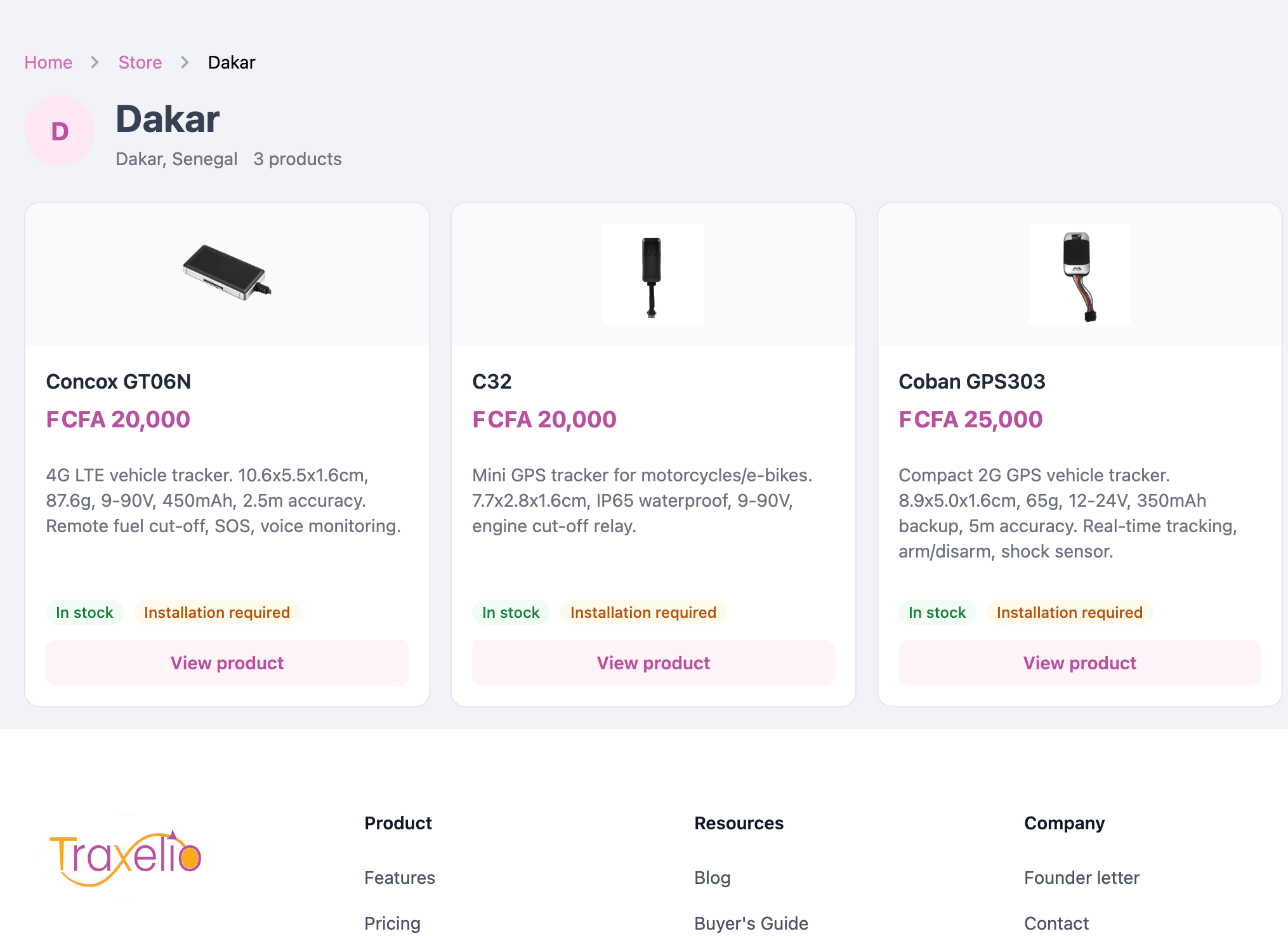 Traxelio reseller store