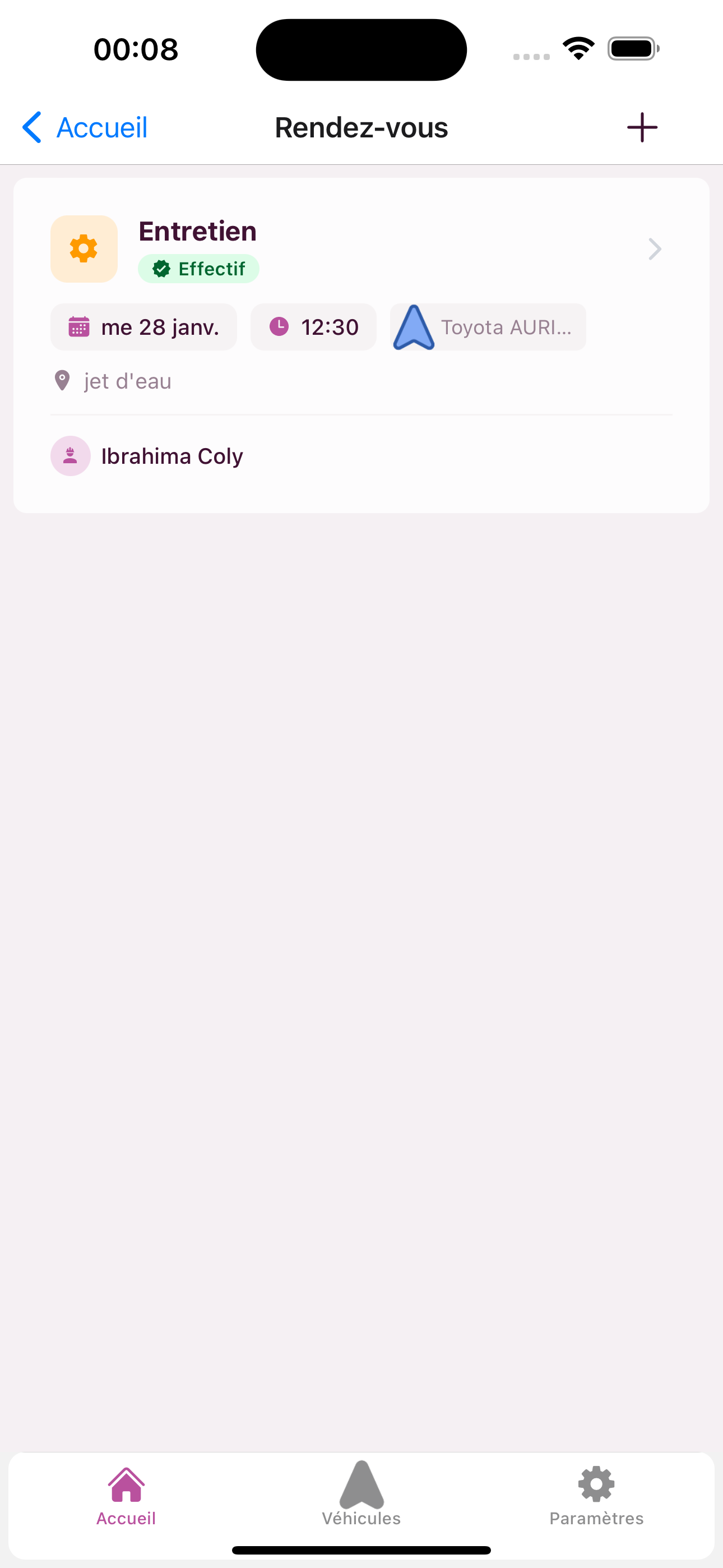Appointment scheduling dashboard