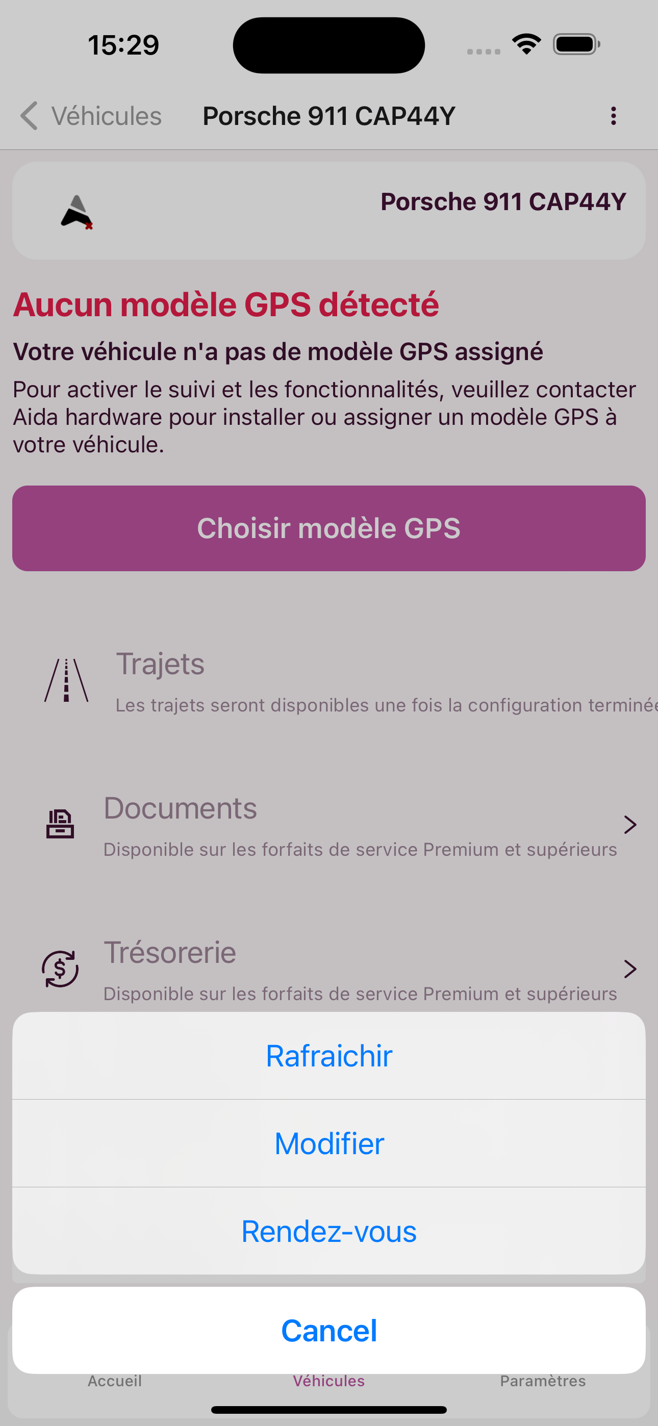 Device appointment details